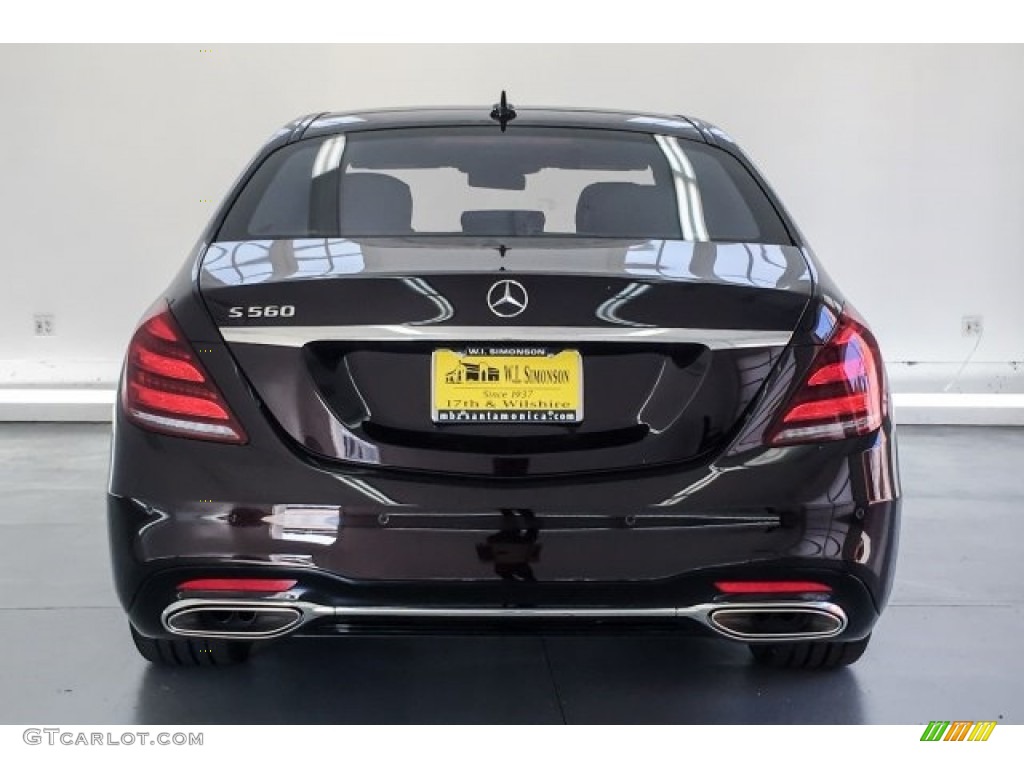 2019 S 560 Sedan - Ruby Black Metallic / Black photo #3