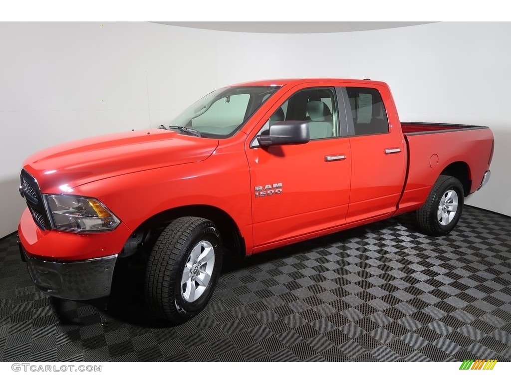 2018 1500 SLT Quad Cab 4x4 - Flame Red / Black photo #8