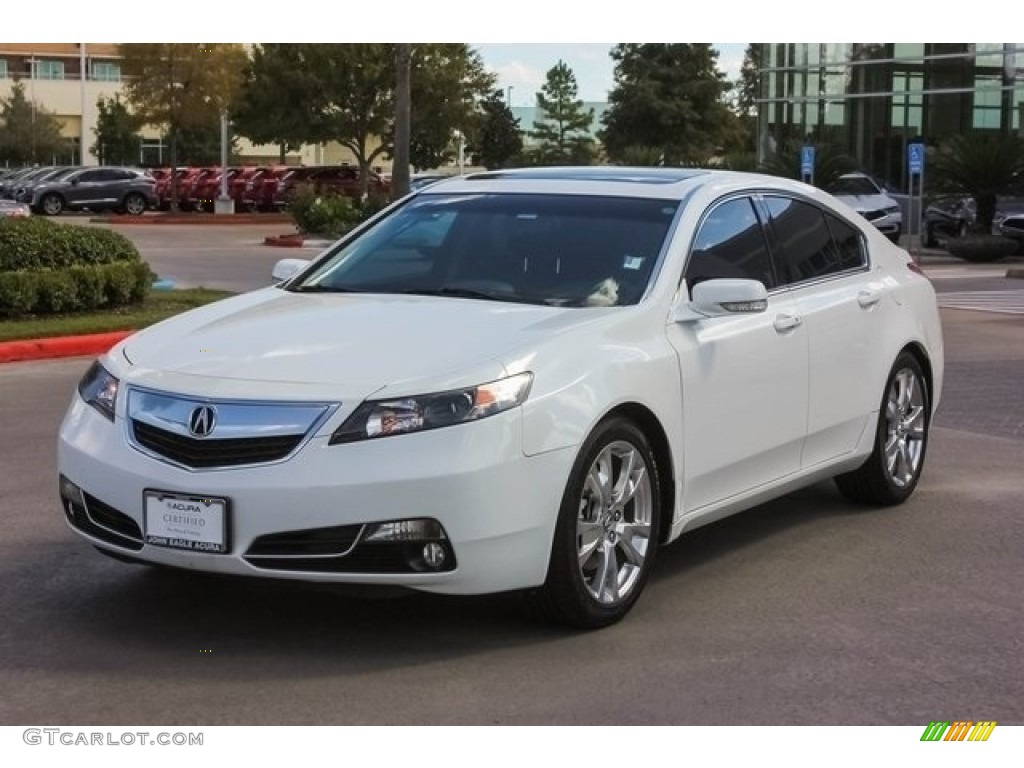 2014 TL Advance SH-AWD - Bellanova White Pearl / Ebony photo #3