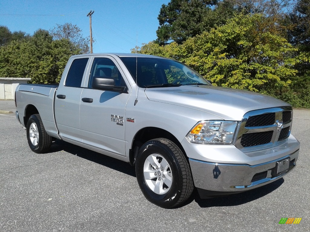 2019 1500 Classic Tradesman Quad Cab 4x4 - Bright Silver Metallic / Black/Diesel Gray photo #4