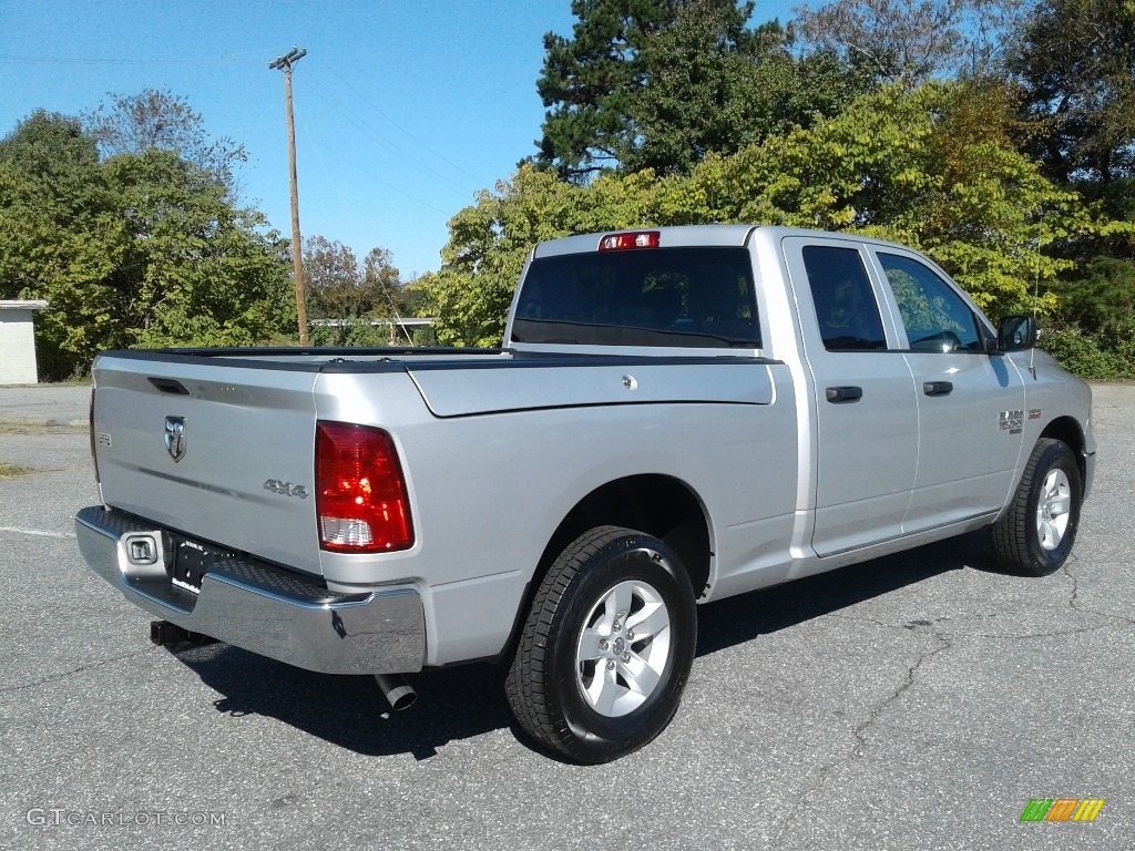 2019 1500 Classic Tradesman Quad Cab 4x4 - Bright Silver Metallic / Black/Diesel Gray photo #6