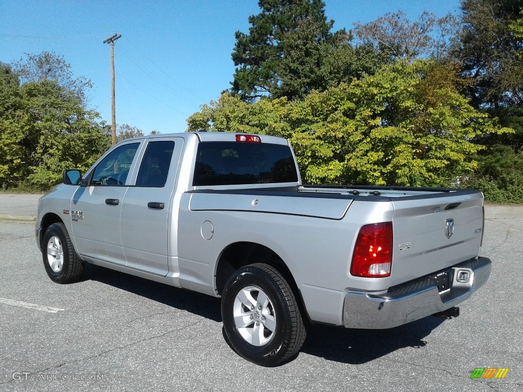 2019 1500 Classic Tradesman Quad Cab 4x4 - Bright Silver Metallic / Black/Diesel Gray photo #8