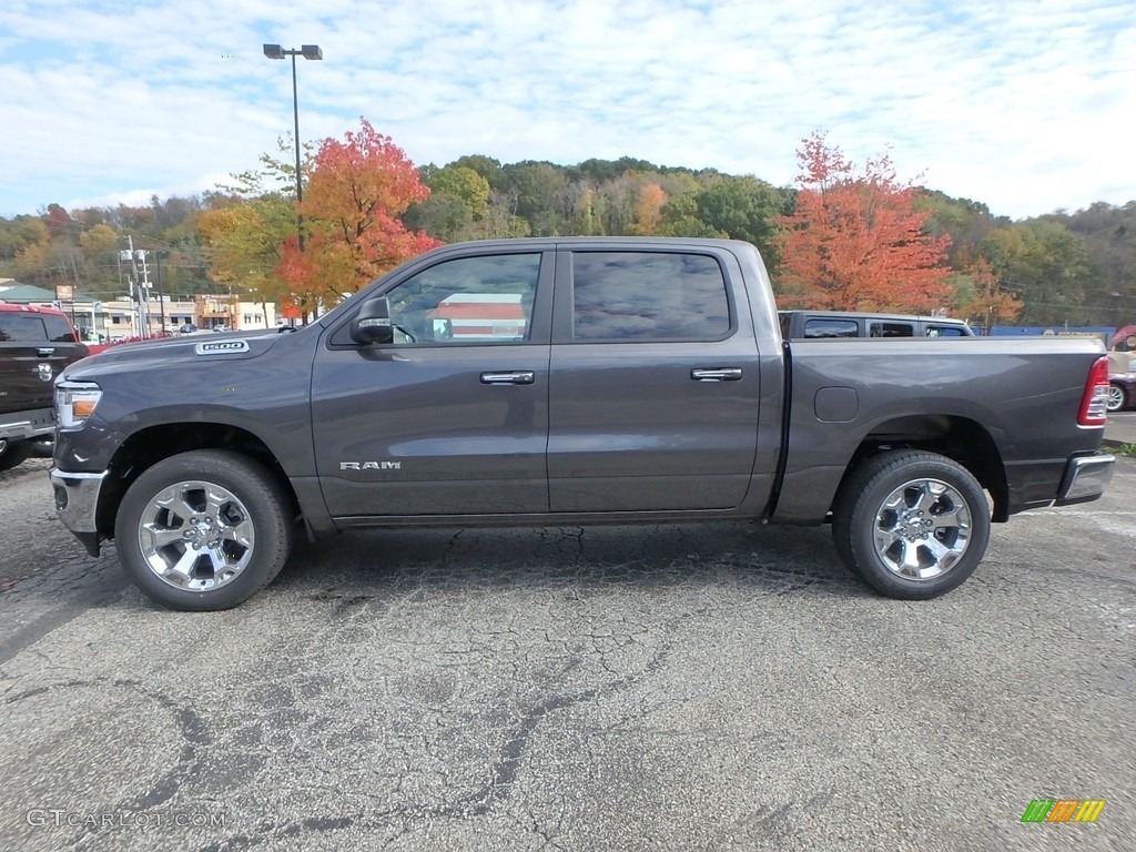 2019 1500 Big Horn Crew Cab 4x4 - Granite Crystal Metallic / Black photo #2