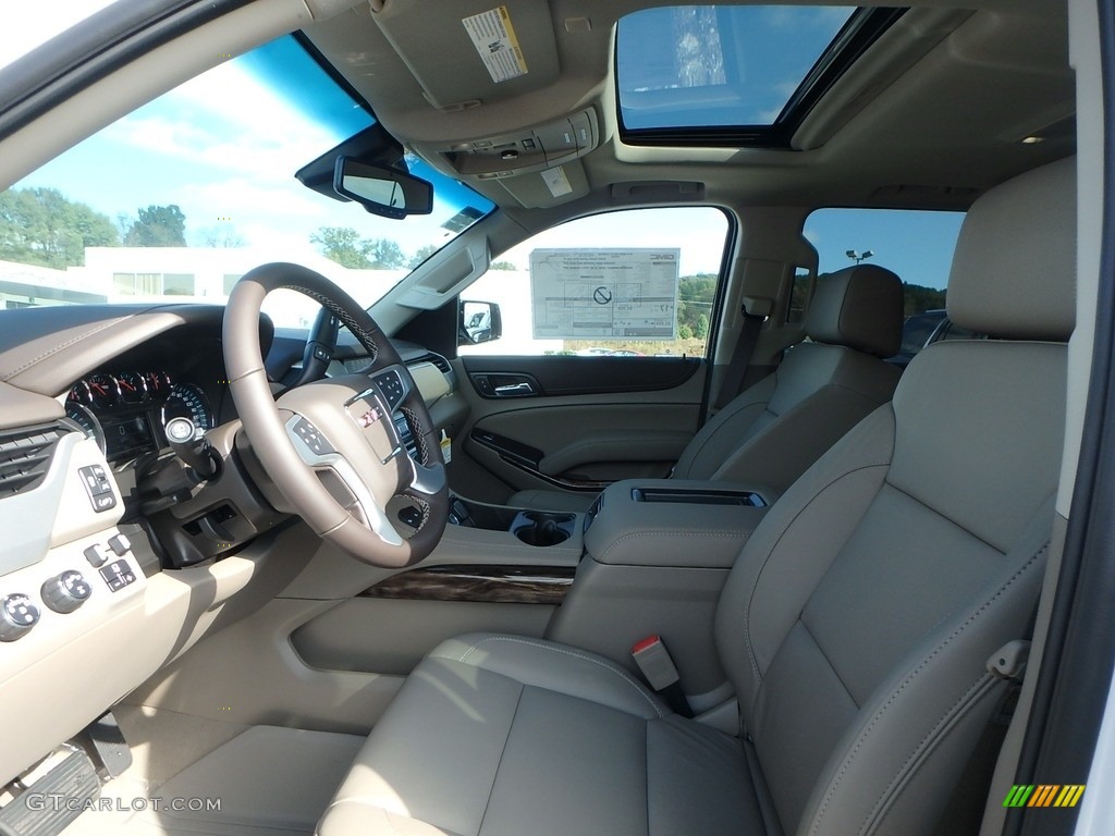 2019 Yukon SLT 4WD - White Frost Tintcoat / Cocoa/Dune photo #11