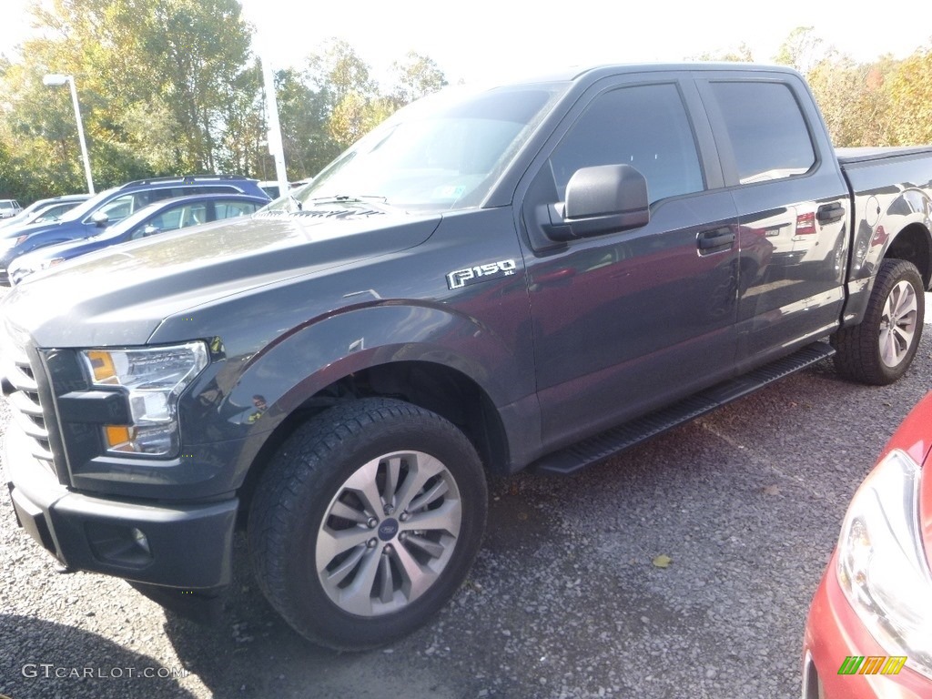 2017 F150 XL SuperCrew 4x4 - Lithium Gray / Black photo #5