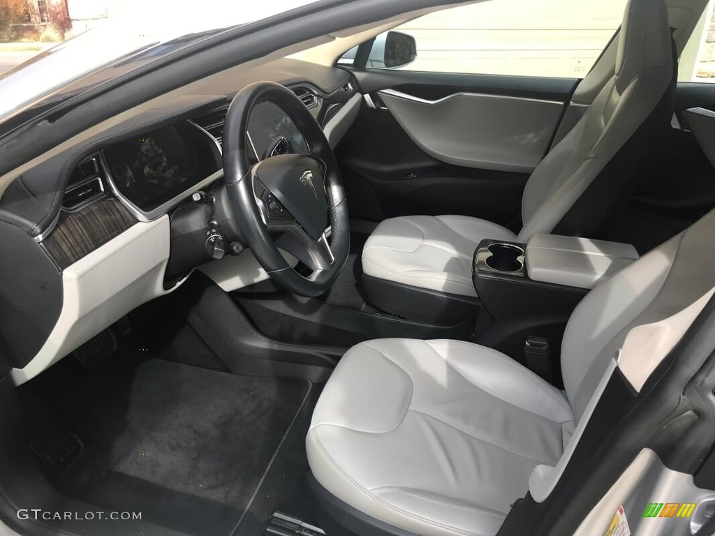 Grey Interior 2013 Tesla Model S Standard Model S Model Photo #130199964