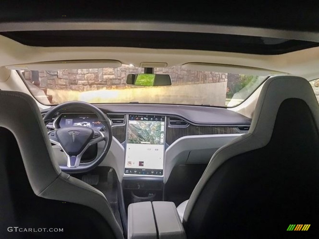 2013 Tesla Model S Standard Model S Model Grey Dashboard Photo #130199986