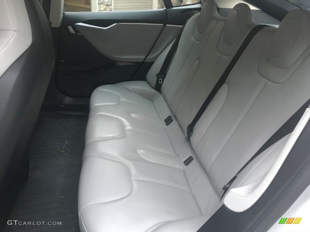 2013 Tesla Model S Standard Model S Model Rear Seat Photo #130200096