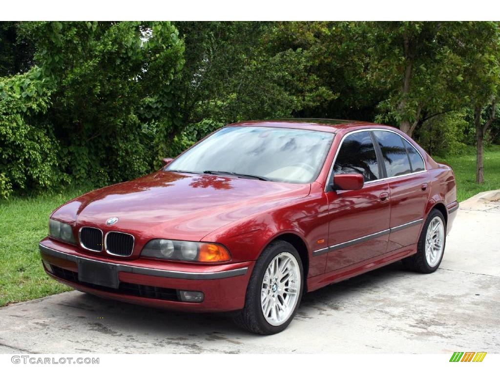 2000 5 Series 528i Sedan - Siena Red Metallic / Sand photo #1