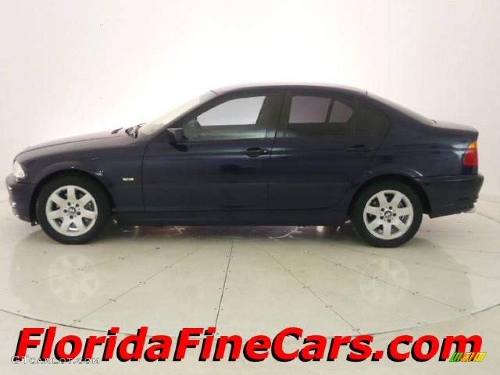 2001 3 Series 325i Sedan - Orient Blue Metallic / Sand photo #3