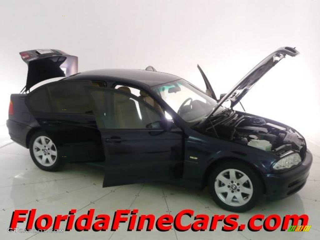 2001 3 Series 325i Sedan - Orient Blue Metallic / Sand photo #7
