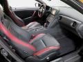 2015 Nissan GT-R Black/Red Interior Front Seat Photo
