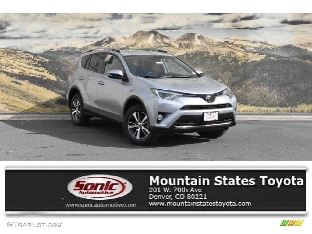 2018 RAV4 XLE AWD - Silver Sky Metallic / Black photo #1