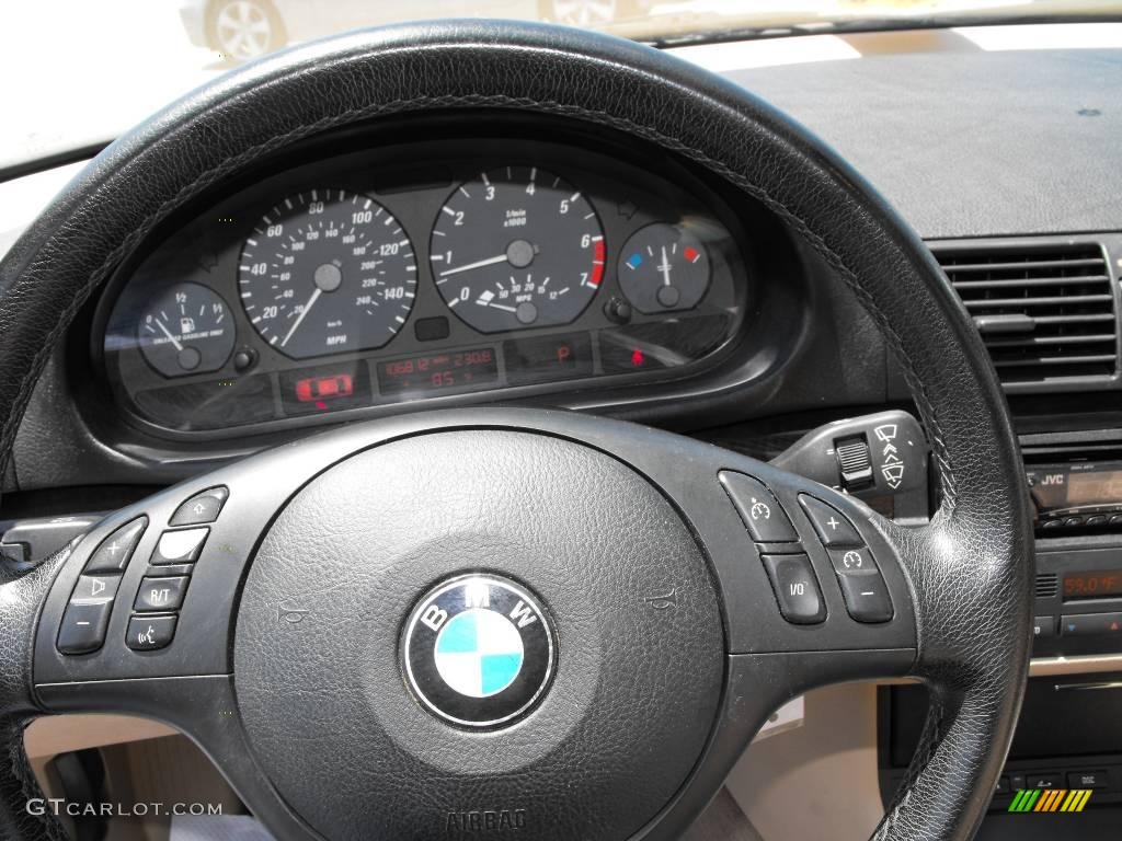 2001 3 Series 325i Convertible - Alpine White / Beige photo #22