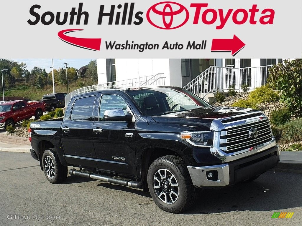 2018 Tundra Limited CrewMax 4x4 - Midnight Black Metallic / Black photo #1