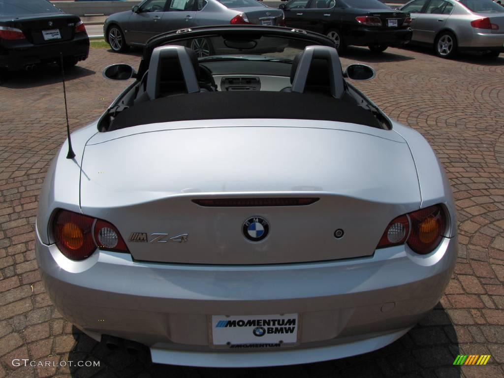 2003 Z4 2.5i Roadster - Titanium Silver Metallic / Black photo #12