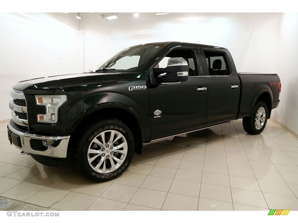 2015 F150 King Ranch SuperCrew 4x4 - Green Gem Metallic / King Ranch Java/Mesa photo #3