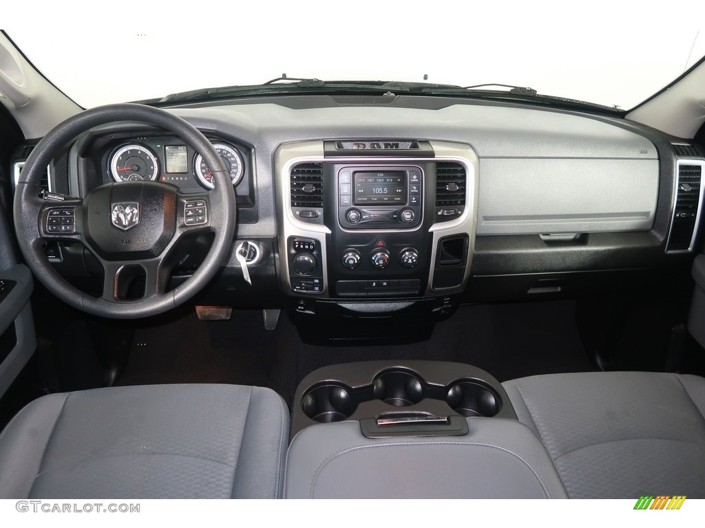 2018 Ram 1500 SLT Quad Cab 4x4 Black/Diesel Gray Dashboard Photo #130211529