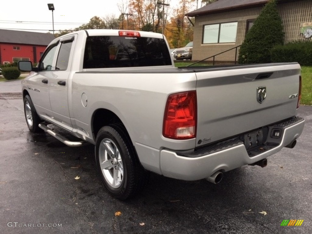 2012 Ram 1500 ST Quad Cab 4x4 - Bright Silver Metallic / Dark Slate Gray/Medium Graystone photo #5