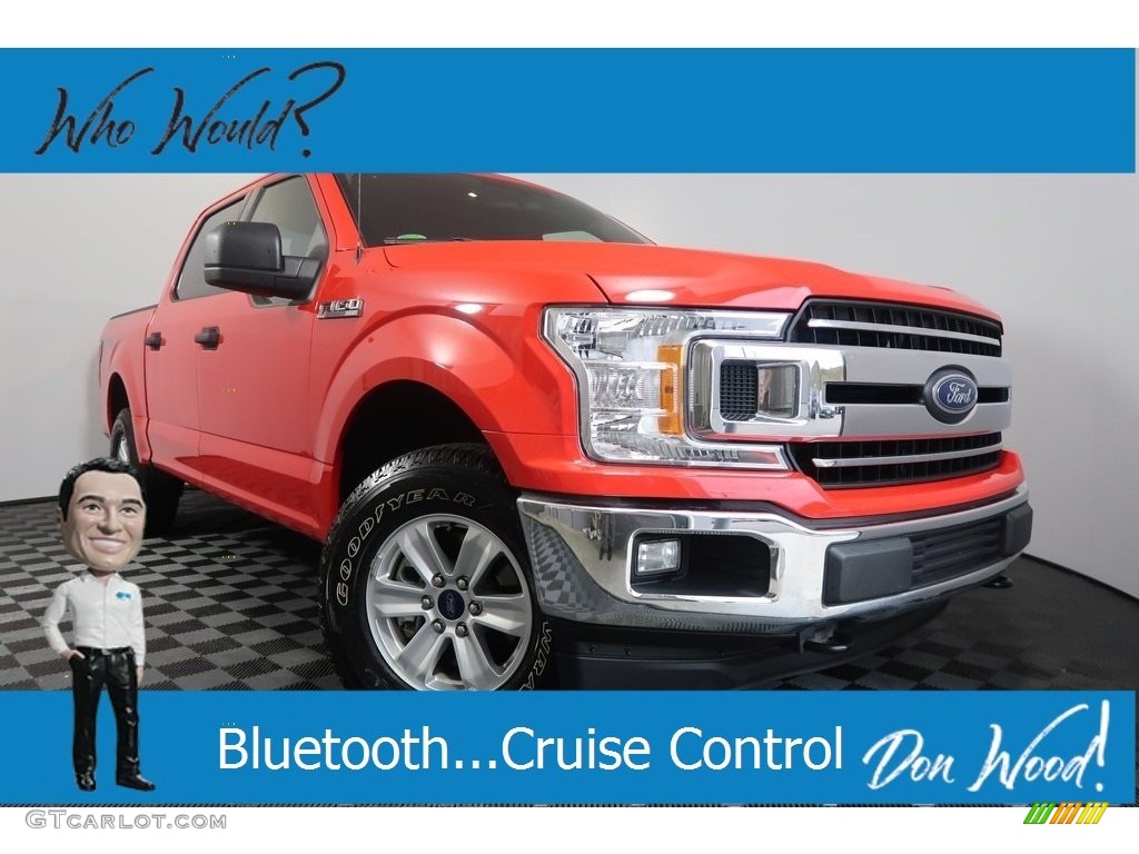 2018 F150 XLT SuperCrew 4x4 - Race Red / Earth Gray photo #1