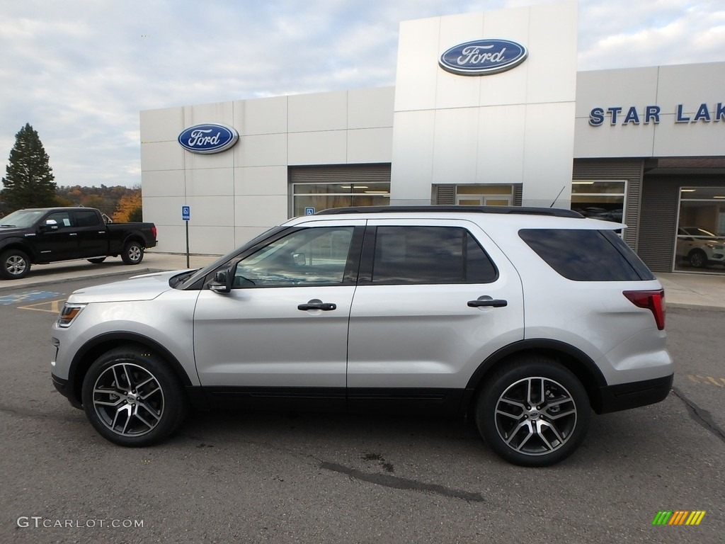 2019 Explorer Sport 4WD - Ingot Silver / Medium Black photo #9