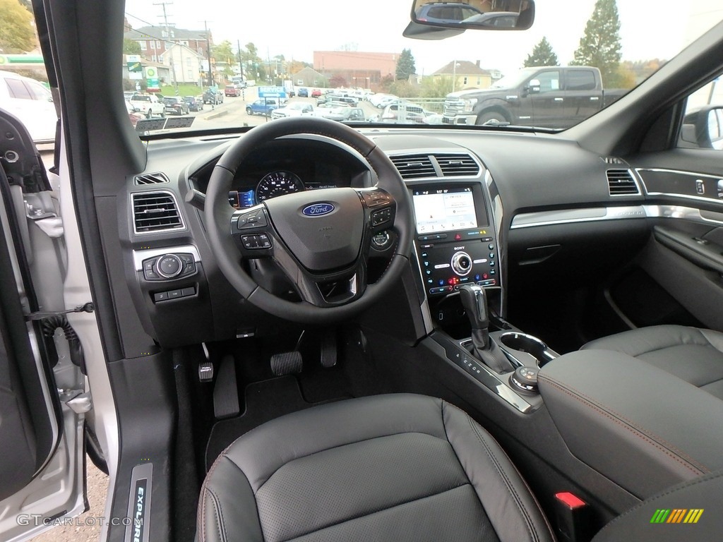 Medium Black Interior 2019 Ford Explorer Sport 4WD Photo #130213864