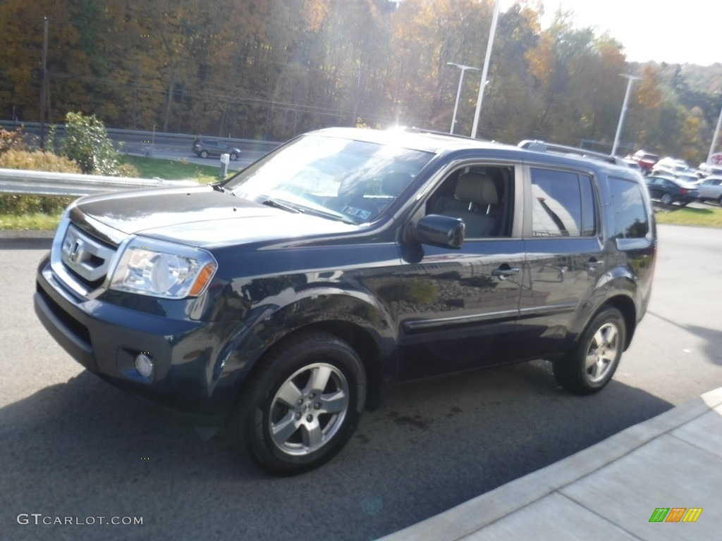2011 Pilot EX-L 4WD - Bali Blue Pearl / Gray photo #6