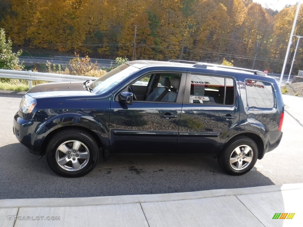 2011 Pilot EX-L 4WD - Bali Blue Pearl / Gray photo #7