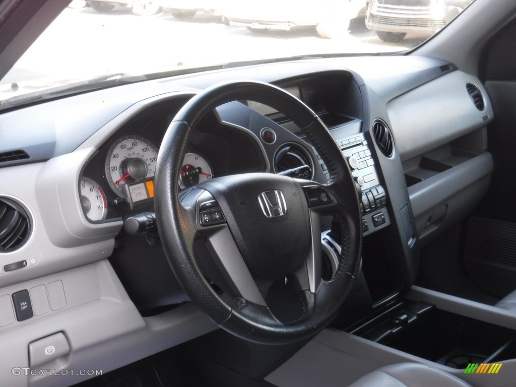 2011 Pilot EX-L 4WD - Bali Blue Pearl / Gray photo #12