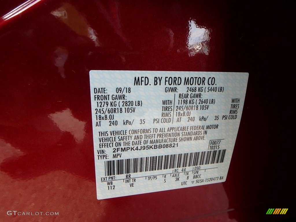 2019 Ford Edge SEL AWD Parts Photos | GTCarLot.com
