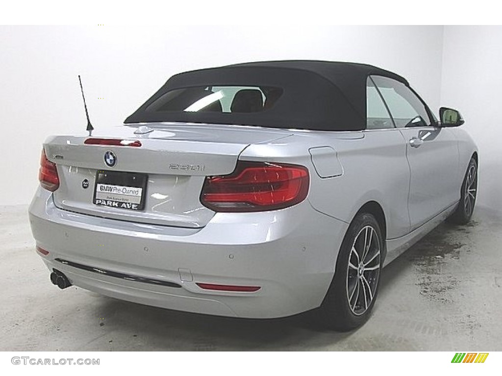 2018 2 Series 230i xDrive Convertible - Glacier Silver Metallic / Coral Red photo #4