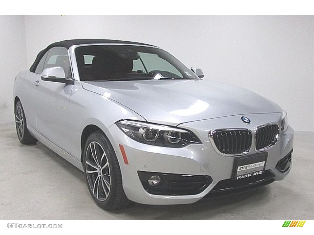 2018 2 Series 230i xDrive Convertible - Glacier Silver Metallic / Coral Red photo #5