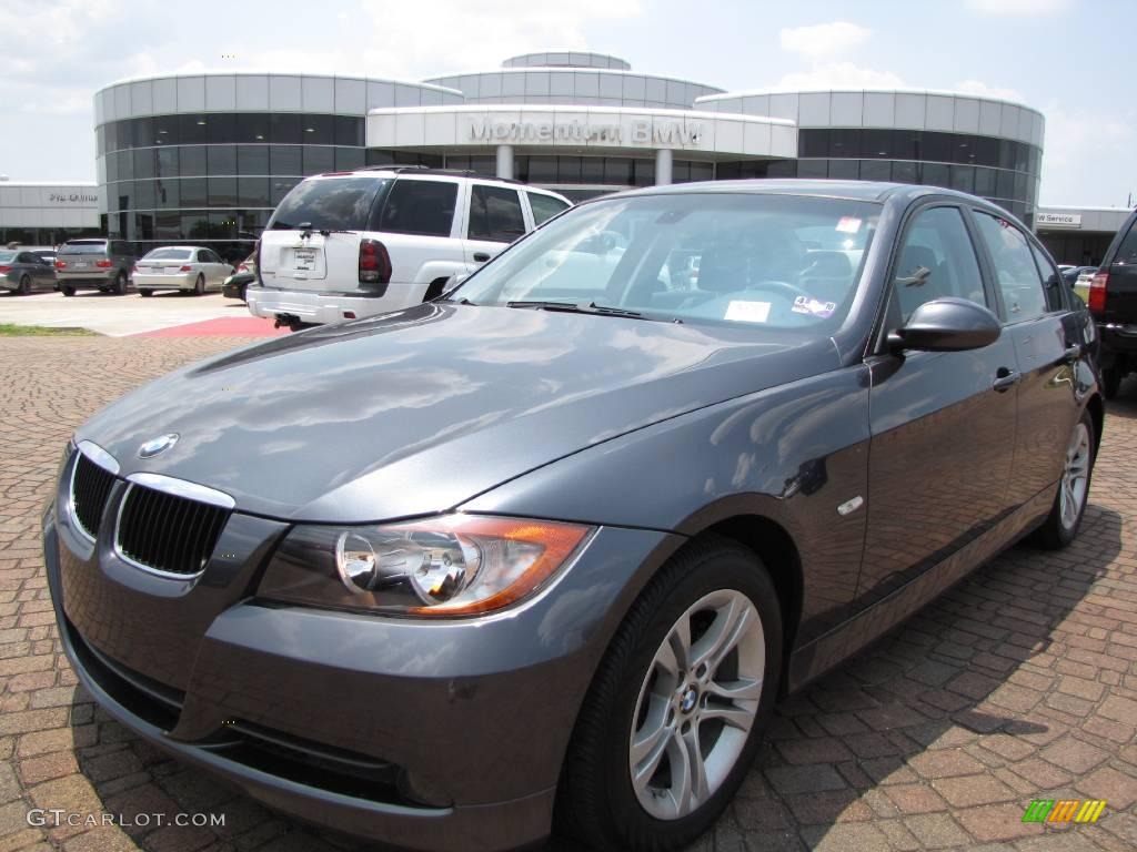 2008 3 Series 328i Sedan - Sparkling Graphite Metallic / Black photo #1