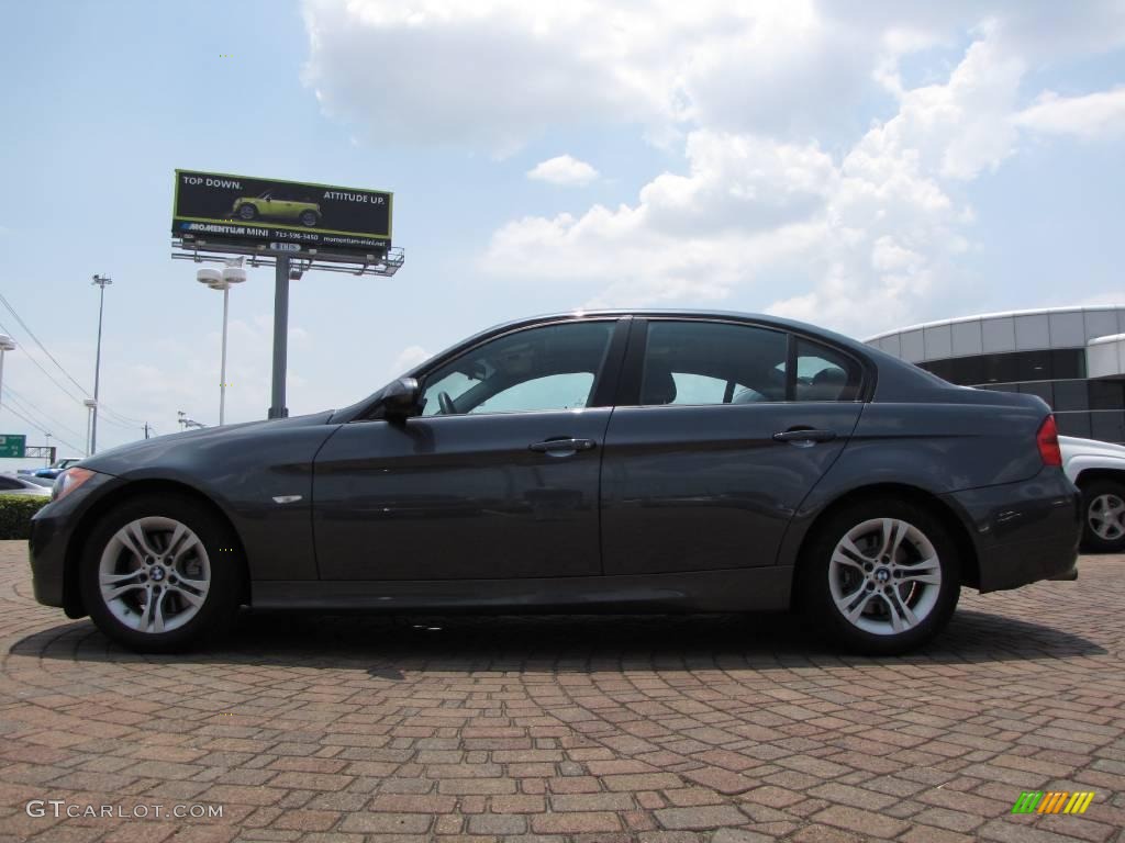 2008 3 Series 328i Sedan - Sparkling Graphite Metallic / Black photo #2