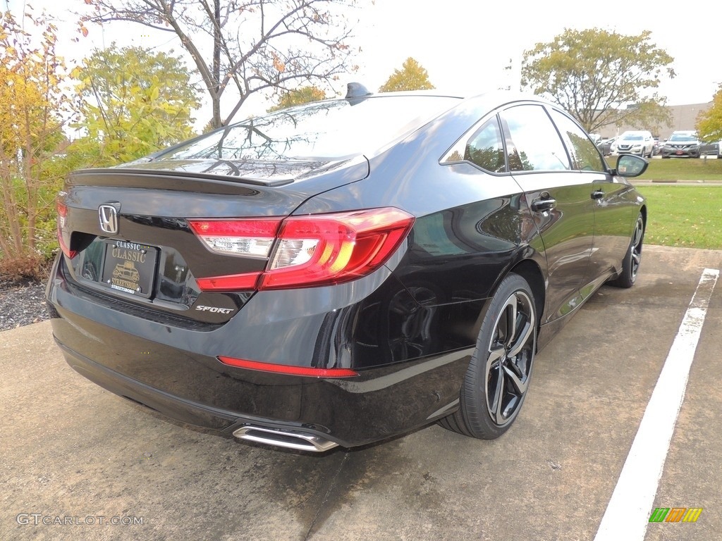 2018 Accord Sport Sedan - Crystal Black Pearl / Black photo #4