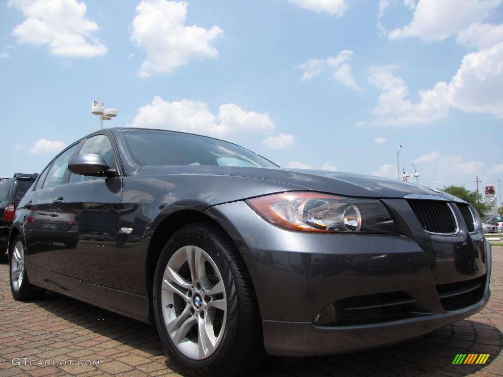 2008 3 Series 328i Sedan - Sparkling Graphite Metallic / Black photo #7