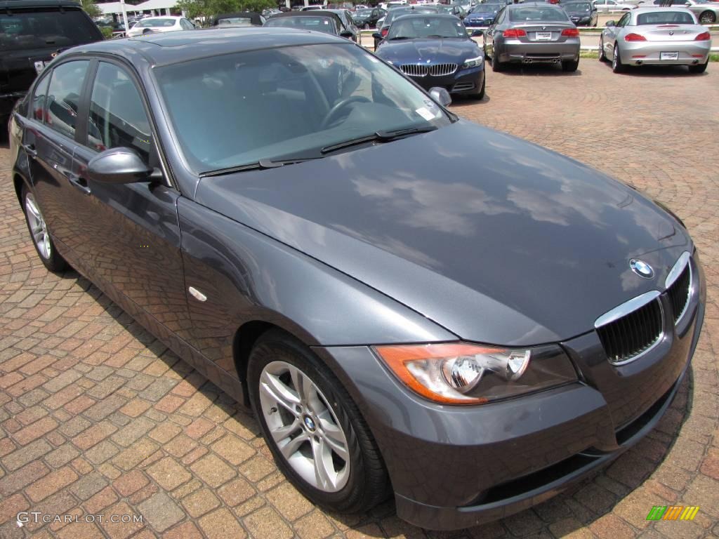2008 3 Series 328i Sedan - Sparkling Graphite Metallic / Black photo #15