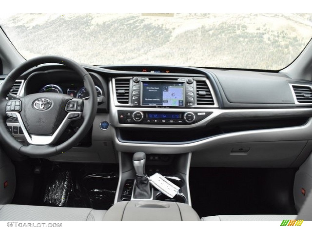 2019 Toyota Highlander Hybrid Limited AWD Ash Dashboard Photo #130218886