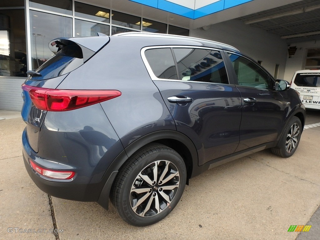 2019 Sportage EX AWD - Pacific Blue / Black photo #2