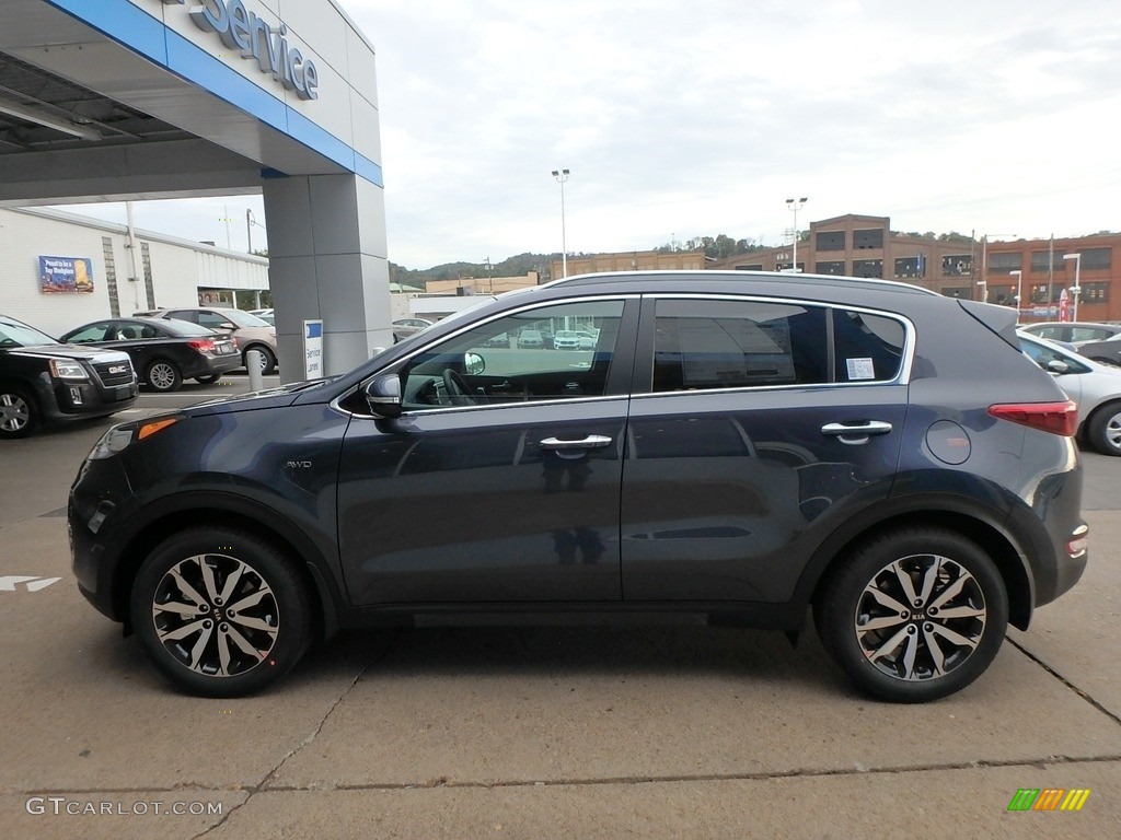 2019 Sportage EX AWD - Pacific Blue / Black photo #6