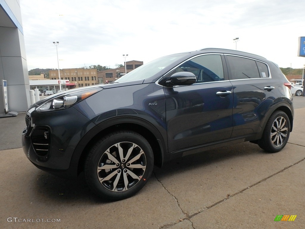 2019 Sportage EX AWD - Pacific Blue / Black photo #7