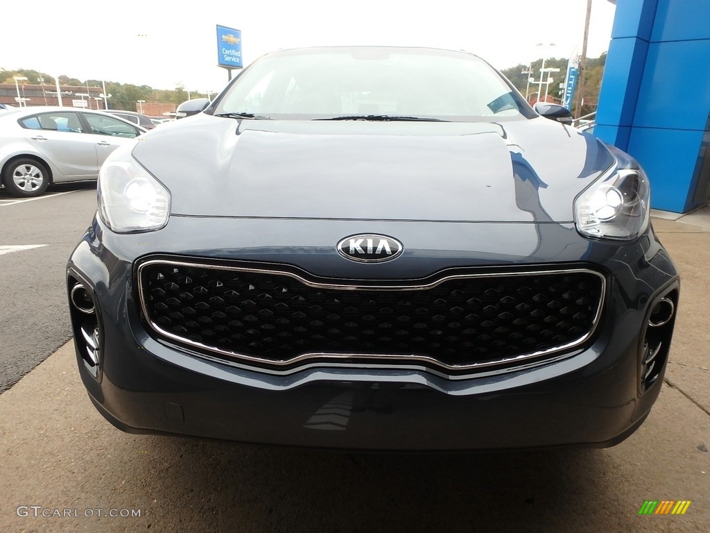 2019 Sportage EX AWD - Pacific Blue / Black photo #8