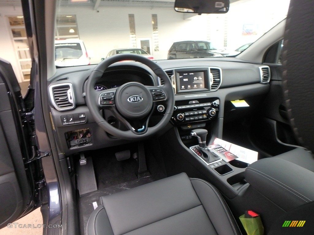 2019 Sportage EX AWD - Pacific Blue / Black photo #13