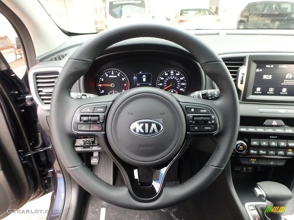2019 Sportage EX AWD - Pacific Blue / Black photo #18