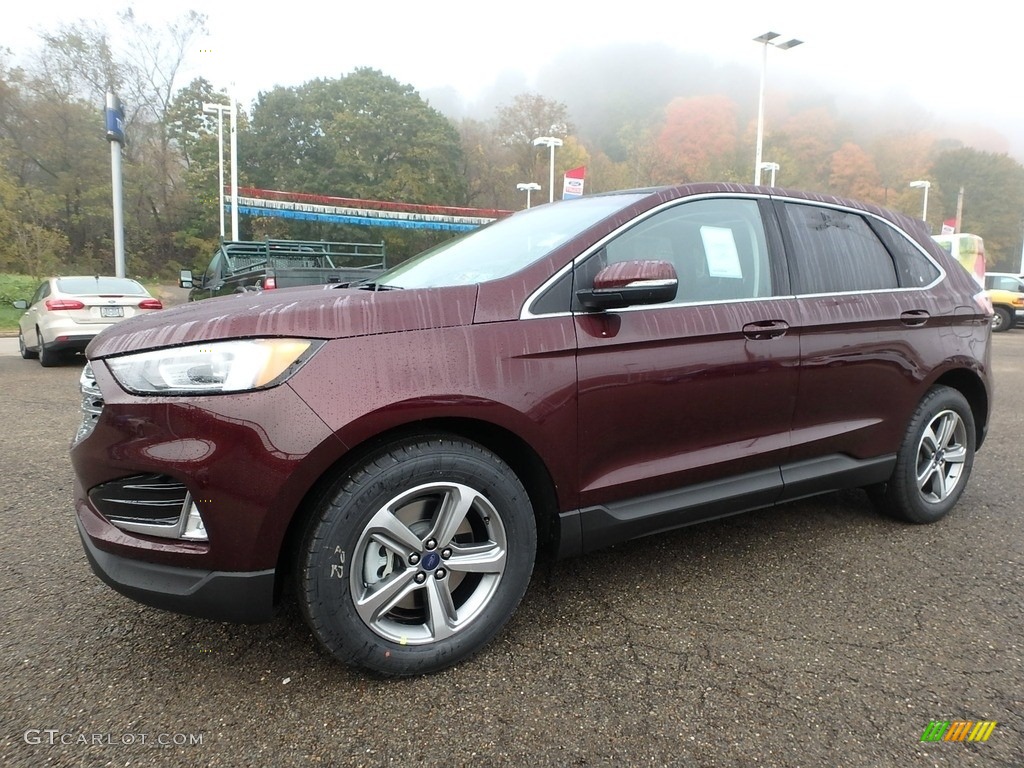 Burgundy Velvet 2019 Ford Edge SEL AWD Exterior Photo #130221913