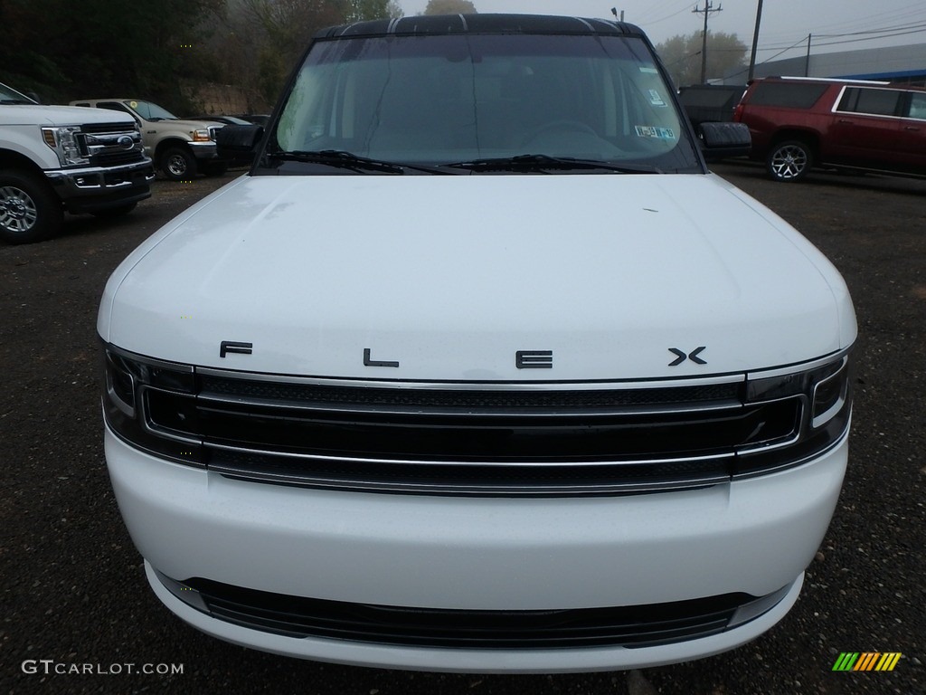 2019 Flex Limited AWD - Oxford White / Dark Earth Gray/Light Earth Gray photo #8