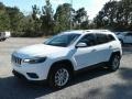 2019 Bright White Jeep Cherokee Latitude  photo #1