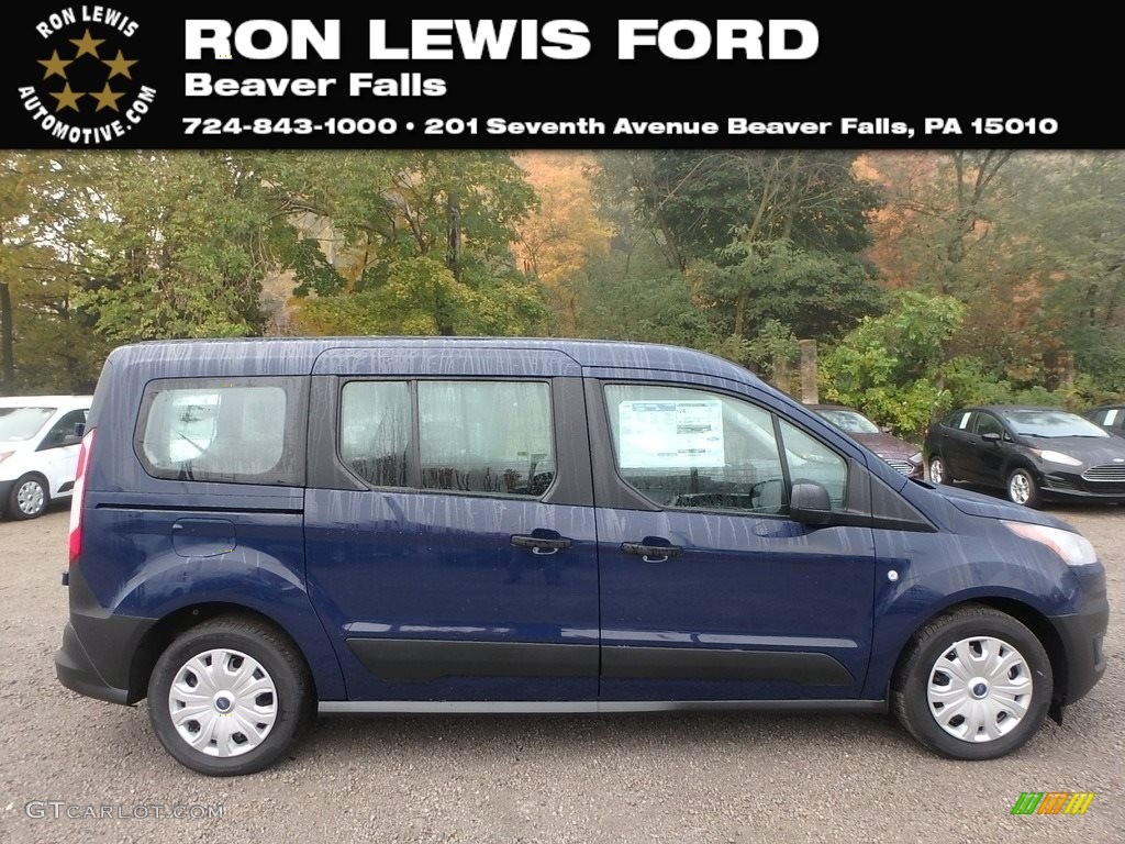 2019 Transit Connect XL Passenger Wagon - Dark Blue / Ebony photo #1