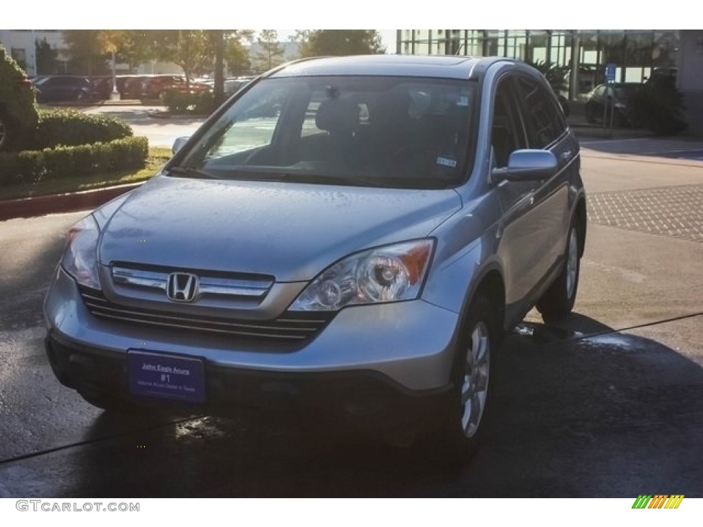 2009 CR-V EX-L - Alabaster Silver Metallic / Gray photo #3