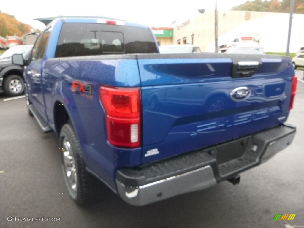 2018 F150 XLT SuperCrew 4x4 - Lightning Blue / Earth Gray photo #6